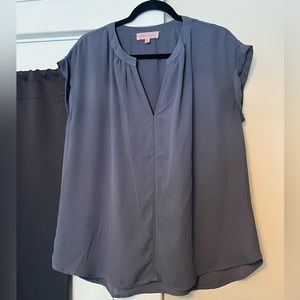 Philosophy dark grey dress shirt size large gently used